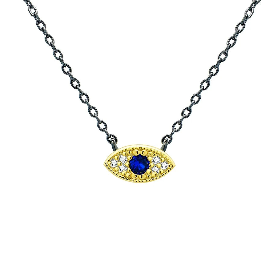 E Vil Blue Eye Silver Pendant Necklace 925 Silver Necklace 925 Sterling Silver Jewelry Fine Jewelry Necklaces