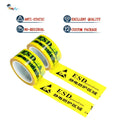 2- Yellow Color BOPP Film Floor Area Marking Warning Caution Low Static Anti-Static ESD Protection Self Adhesive Tape MegaBDM