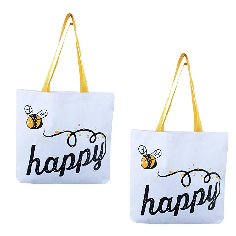 China Wholesale Custom Printed logo Durable Large Capacity Eco Friendly Shopping Bag Canvas Tote Bag