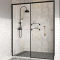 Modern Framed Aluminium 8mm Thick Clear Tempered Glass Shower Room Polished Frame Sliding Shower Door Lifetime Warranty for