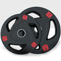 Wholesale Rubber Coated Barbell Weight Plates 20kg Cast Iron Weight Plate for Weight Lifting