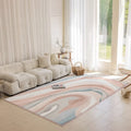 Custom Abstract Pattern Luxury Large Floor Mat Water-resistant Non-slip Area Rug Carpet for Living Room Bedroom