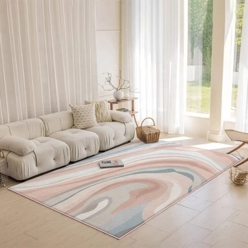 Custom Abstract Pattern Luxury Large Floor Mat Water-resistant Non-slip Area Rug Carpet for Living Room Bedroom