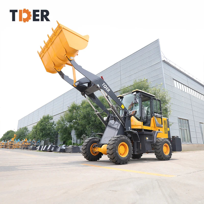 TDER Mini 1.5 Ton Wheel Loader Small Wheeled Loader with 0.8m3 Bucket