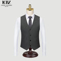 Wedding Groomsmen Group Brothers' Professional Vintage Style Eco-Friendly Breathable Anti-Wrinkle Formal Suits and Vests for Men