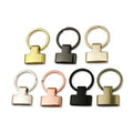 Keychain Wristlet Clasp with Key Ring Keychain Strap End Fasteners Webbing Fabric Ribbon Making Hardware Supplies