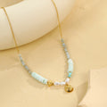 Summer Hawaiian Beaded Pearl Shell Chain Necklace Waterproof Non-fading Jewelry
