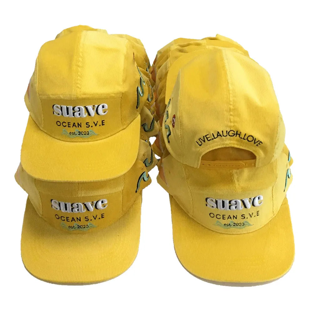 Wholesale Embroidery Blank 5 Panel Corduroy Cap Manufacturer Vintage Old School Men Retro Corduroy Hat