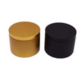 Hot Sale 8oz Tinplate Candle Tin Upright Straight Flush Lid 80x60mm Matte Black Gold Seamless Leakproof Plug-in Lid Mobile Phone