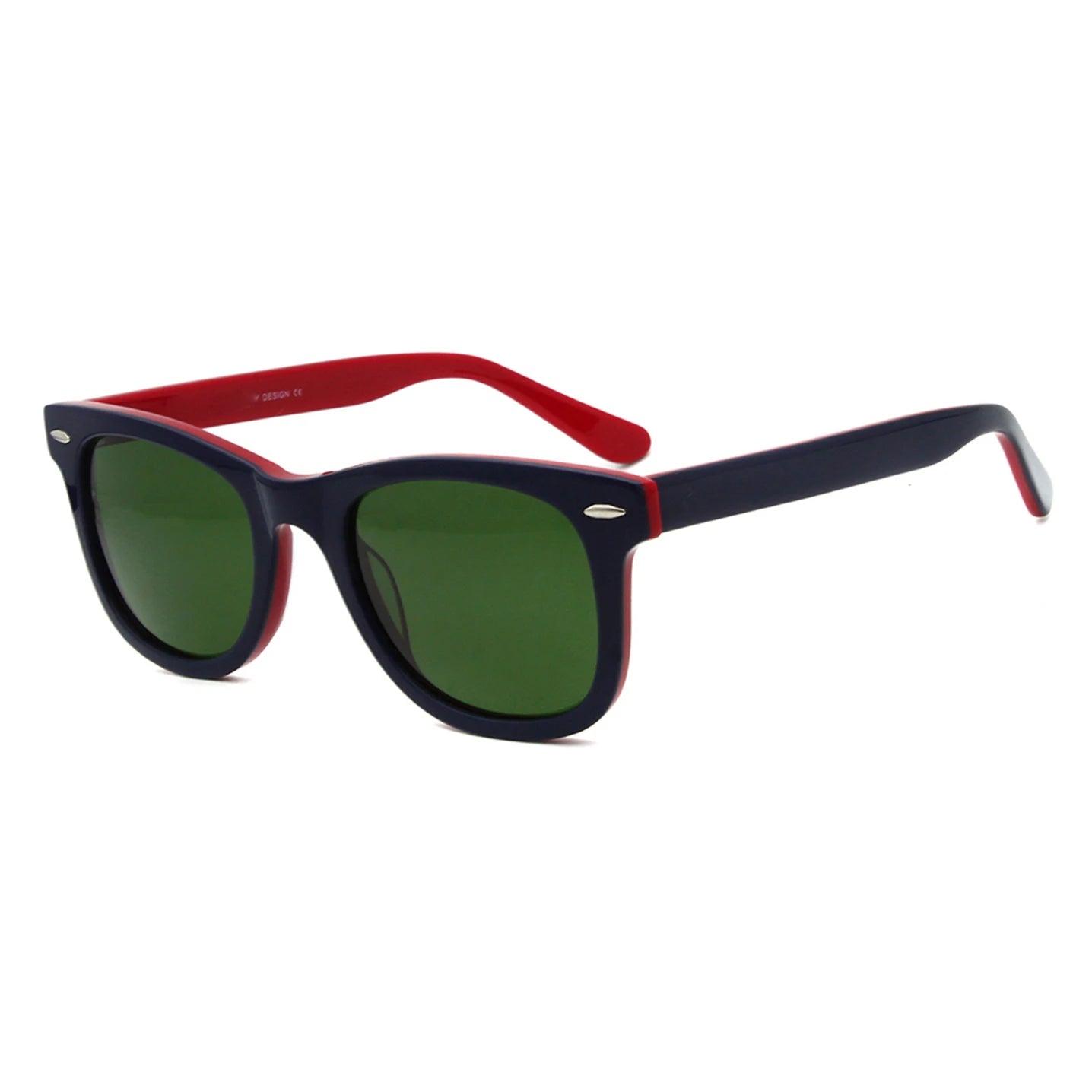 High Quality Retro UV400 Sunglasses for Men and Women Custom Logo on Lens Classic Acetate Frame
