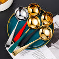 New Arrivals Colorful Metal Soup Spoon 18/10 Stainless Steel Soup Ladle with Customized Logo