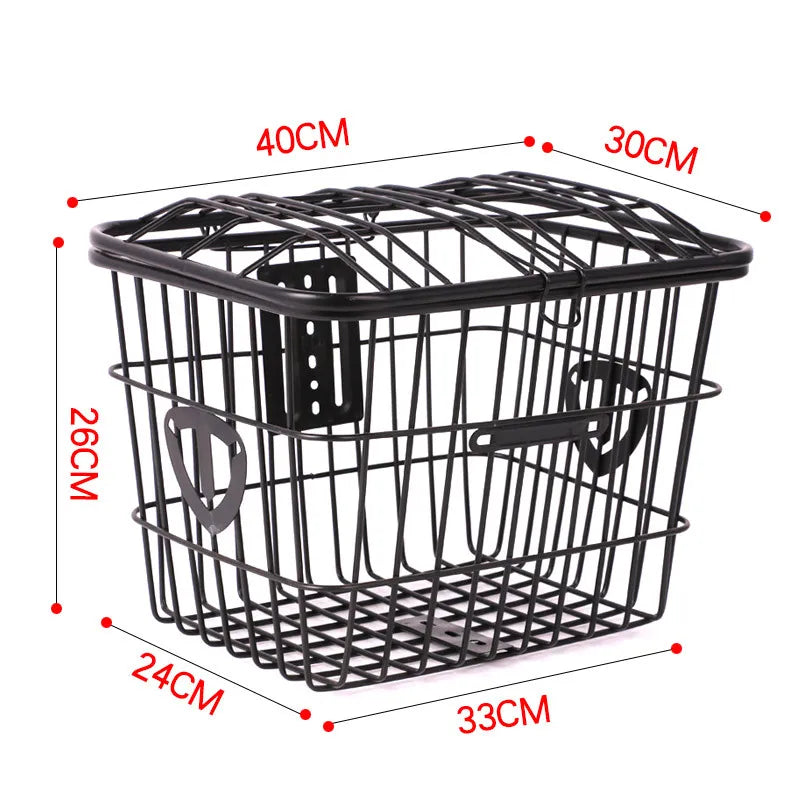 Electric Bicycle Front Basket  Basket Large Capacity Bicycle Equipment Cycling