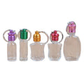 Wholesale Custom logo 3ML/5ML/8ML 3d Essential Oil Perfume Sample Bottle Refillable Key Chain Glass Bottle