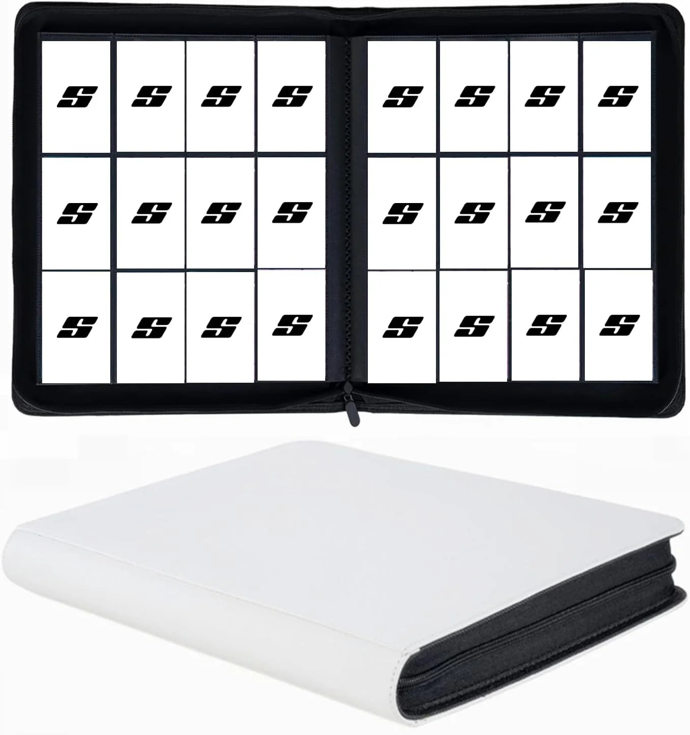 MIO 12 Pocket 720 Pockets Card Album Side Loading PU Card Binder for YuGiOh for MTG TCG Sports Trading Card Games