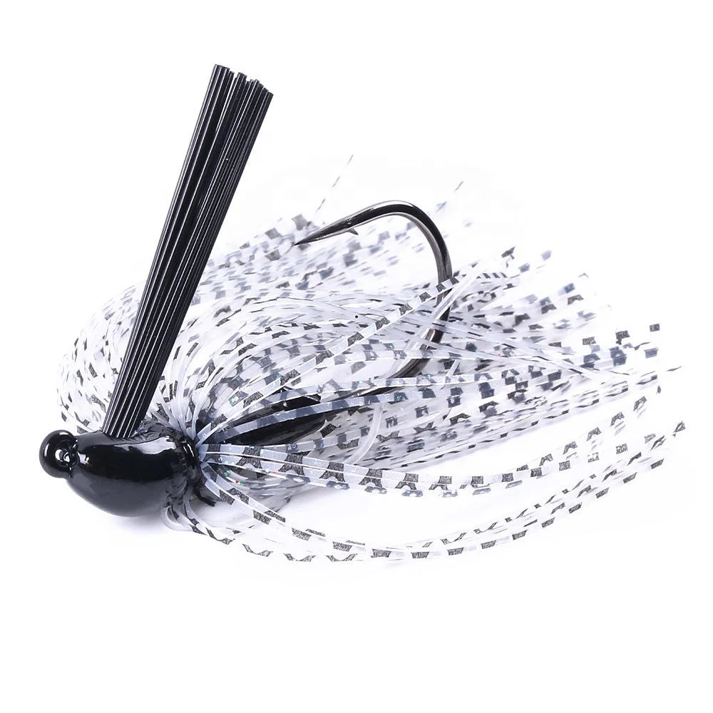 Newbility 3/8oz Display Elevate 1/2 Round Football Jig Head Moulds Skirts Fishing Jigs Heads