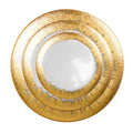 Luxury Creative European Gold Silver Rose Gold Western Food Glass Dinner Plate Fruit Plate Set