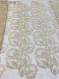 CHOCOO Hot Selling Polyester Wedding Beads Sequin Lace Fabric Textiles Embroidery Mesh White Bridal Lace Fabric