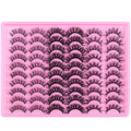 30 Pairs Eyelashes 6D Faux Mink Lashes  Soft Wispy Natural Cross Eyelash Extension Reusable Lashes Mink False Eyelashes