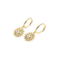 S925 Sterling Silver INS Metal Wind Bohemia Irregular Earrings for Women 18K Gold Plated Earrings