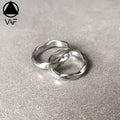 VAF Simple Mobius Ring Internal and External Polished Smooth Stainless Steel Ring Men's Single Ring Einfacher