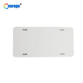 Hot Sale 6*12inshes 0.22mm 0.45mm 0.65mm 1mm Thickness White Sublimation License Plate Blanks Aluminum  With 4 Holes