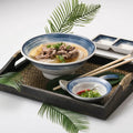 8.5 Inch Melamine Pho Bowl Vietnamese Restaurant Dinnerware Ramen Noodle Soup Bowl Reusable Plastic Serving Bowls for Restaurant