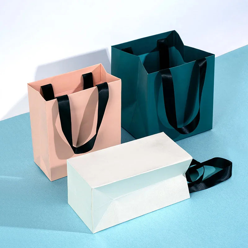 Recycled Kraft Paper Bag Kraft Paper Food Bag Shopping Bag Kraft Paper