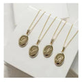 Custom Friendship Initial Letter Necklace 18k Gold Oval Locket Lovers Memorial Necklace Jewelry Gift for Lover