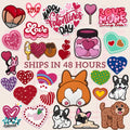 Trending Products 2025 pink love Charm Decor Pvc Accessories New Arrival Clogs Shoe Charm Valentine's Day Dog Mom New Shoe Charm