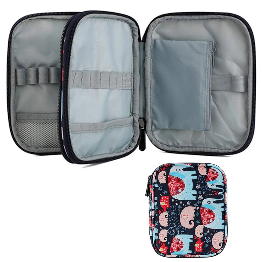 Factory Direct Portable Travel Crochet Zipper Organizer Storage Bag Empty Crochet Hook Case for Needlework