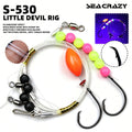 155.5cm Saltwater Pre-Tied Surf Fishing with Foam Floats and 7/0 Circle Hook Pompano Saltwater Fishing Gear Tackle