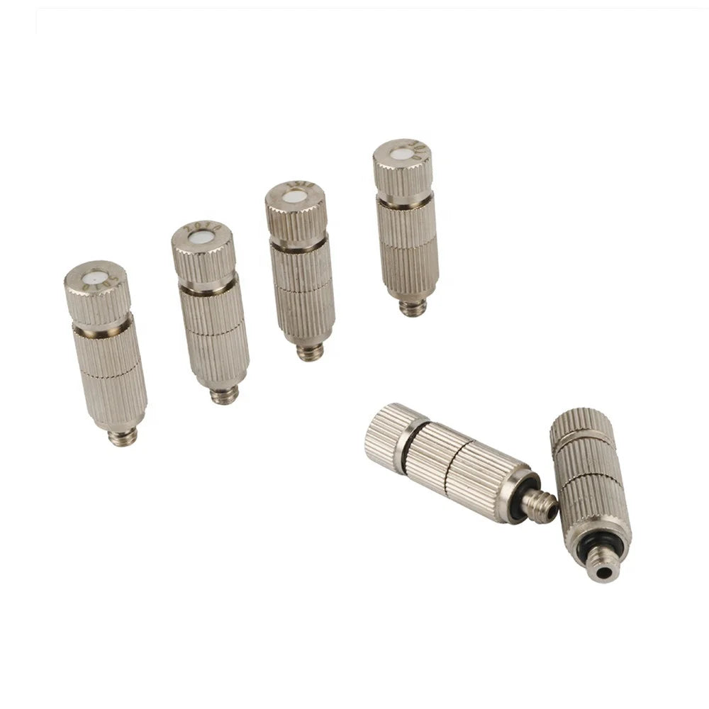 High Pressure 3/16 Inch Thread Misting Fog Nozzles With Ceramic Filter Garden Irrigation Mist Cooling Nozzle