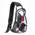 Crossbody Clear PVC Sling Bags for Men and Women Transparent Casual Chest Shoulder Bag