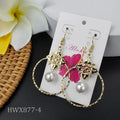Hot Sale Summer Women Unique Chunky Earrings Gold Plated Water Drop Earrings