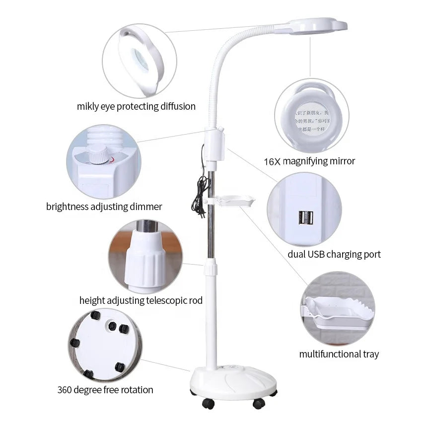 New Arrivals 2023 Products 5X 8X 16X Magnifying Lamp Led Light Beauty Salon