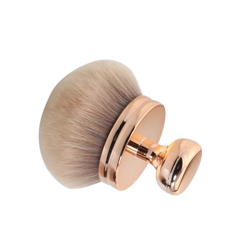 Yue Single Rose Gold Powder Kabuki Luxury Bling Single Makeup Brush Super Soft Multi-functiton Cosmetic Brush