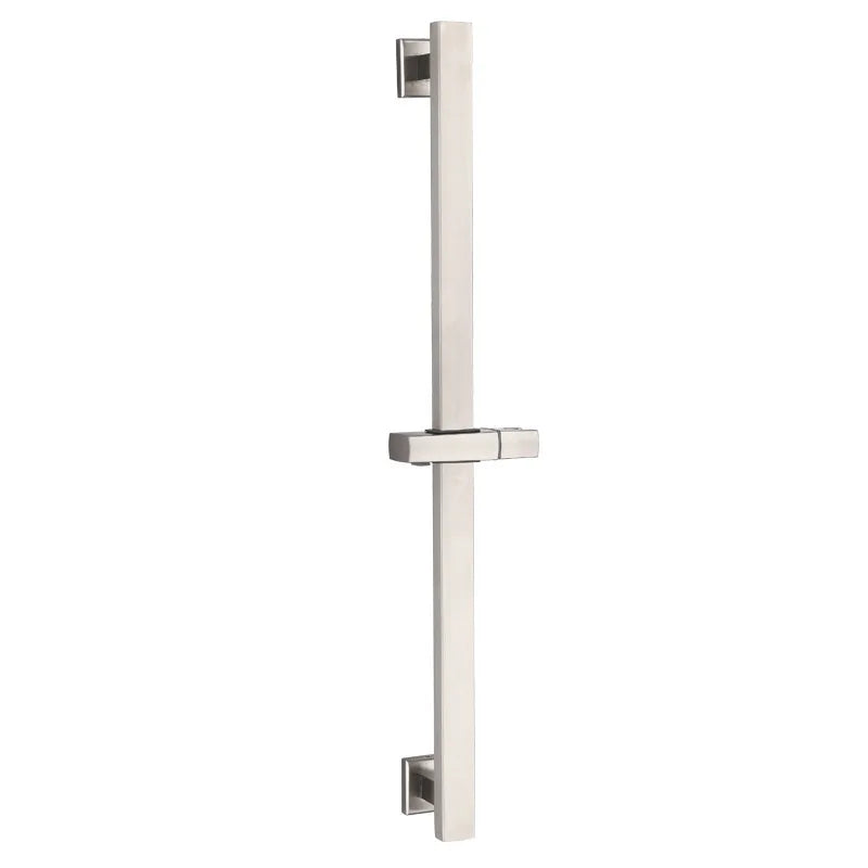 Modern Stainless Steel Shower Bar Lifting Head Height Adjustable Sliding Sprayer Holder Electroplating Plated Wall Bathroom