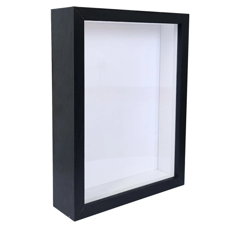 Custom Black Wood 8x10 Deep Art Shadow Box Photo Frame New Fashion Home Ornament