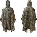 Woqi Waterproof Raincoat Poncho Adults Men Rainwear Rain Poncho for Adults Hiking