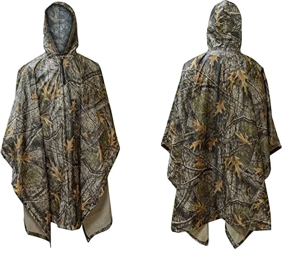 Woqi Waterproof Raincoat Poncho Adults Men Rainwear Rain Poncho for Adults Hiking