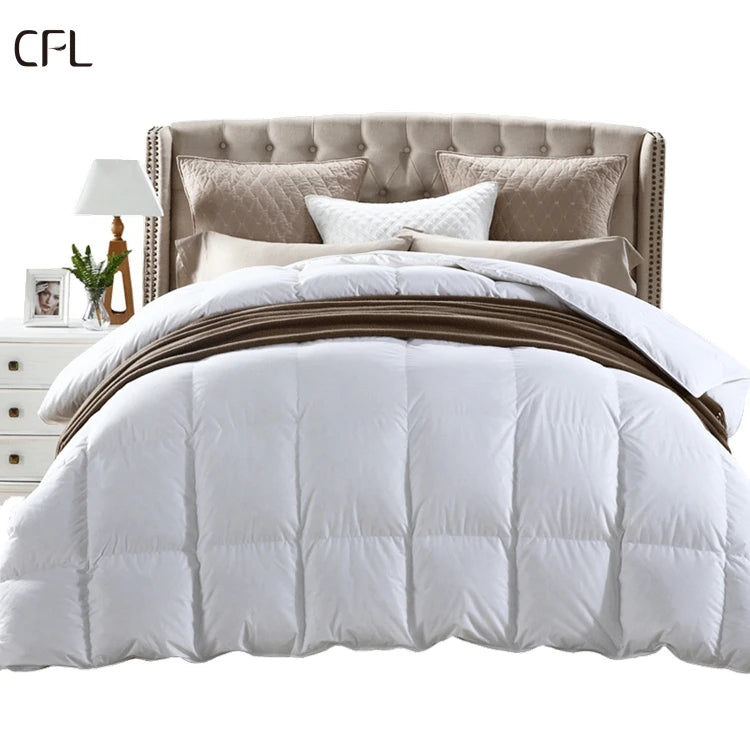 Hotel Style Egyptian Cotton Duvet Quilt Cover Set Hotel Duvet Insert White Feather  Duvet  Inner Bedding 100% Cotton Quilt