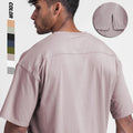 95% Cotton 5% Elastane Men Workout Oversized Athletic Tshirt Mens Oversized Gym Sport T Shirt for Running