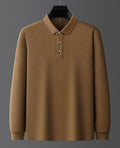 Custom Logo Long Sleeve Golf s Brown Casual Styles Performance Oversized Fit Solid Pattern Cotton for  Shirts ODM Supply