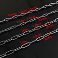 Stainless steel flat oval welding cross chain DIY necklace bracelet accessories with fashion pants sweater off the shelf
