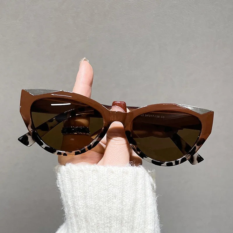 2024 New Cat Eye Optical Eyeglasses Blue Light Vintage Multi Color Irregular Computer Clear Lenses Optical Frames Glasses