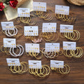 New Fashion Gold Pearl  Geometric Hoop Earrings for Women Jewelry Gift Circle Drop Earrings Trend Set