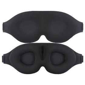 Adjustable 3D Memory Foam Luxury Private Label Custom Travel Night Sleep Cover Eye Sleeping Mask With Nose Pad and Elastics