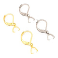 10mm French Earring Hook 11mm Melon Seeds Clasp Stainless Steel Jewelry Connector Wholesale Lever Back Ear Wire Findings
