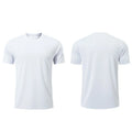 100% Polyester Plain Print Custom Logo Graphic Men's 180g T Shirts for Men Printing Blank White Men's Quick Dry T-Shirts