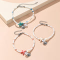 Handmade Adjustable Summer Charm Bracelet for Women Beautiful Natural Wind Starfish Shell Conch Beads Girls' Beach Jewelry